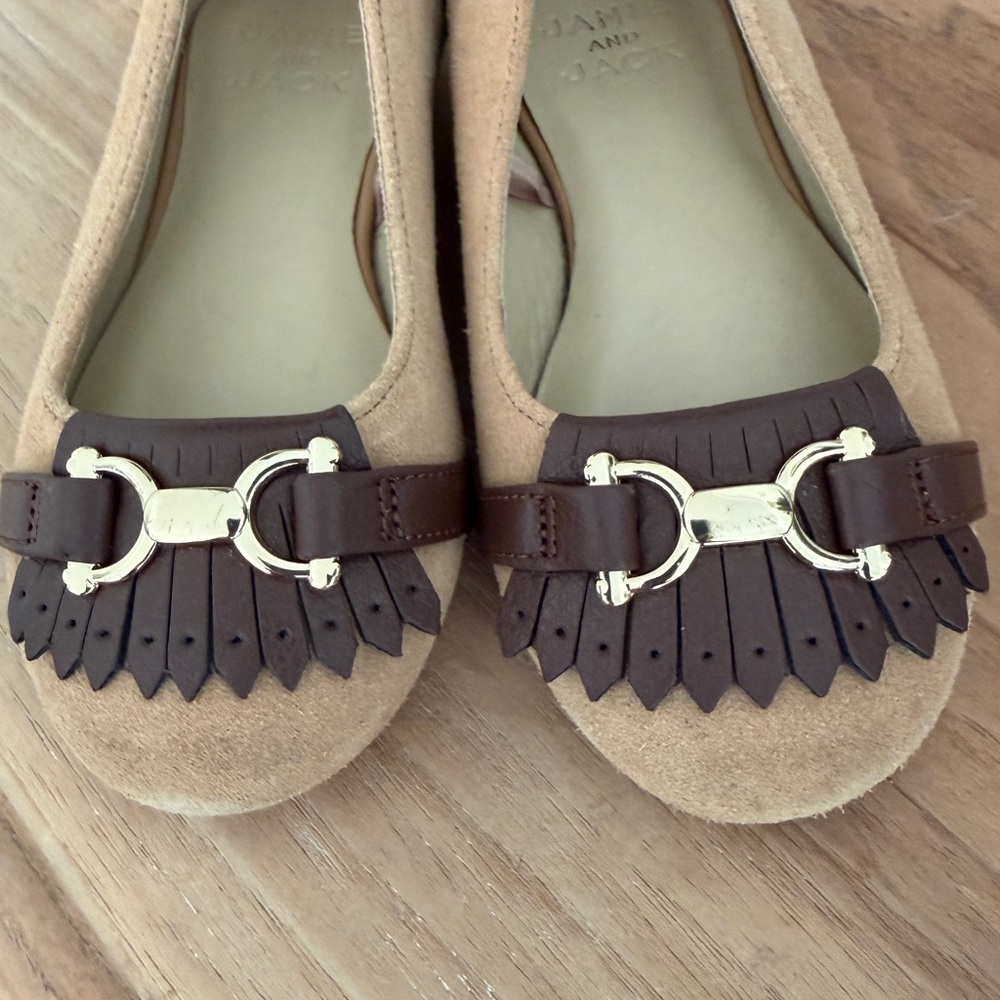 EUC Janie and Jack Bridle Girl’s  Bit Flats Dress Shoes - Picture 9 of 10